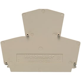 Weidmüller WAP endeplade til 2,5 mm² i mørk beige