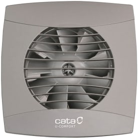 Cata UC-10 badventilator, hygrostat, Ø100 mm, grå