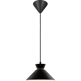 Nordlux Dial pendellampa, svart, Ø25 cm