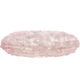 Umage Eos Esther lampeskjerm med fjær, rosa, Ø60 cm