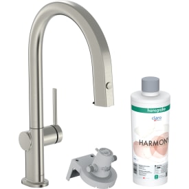 Hansgrohe Aqittura M91 kjøkkenarmatur, uttrekkbar tut, rustfrit stål