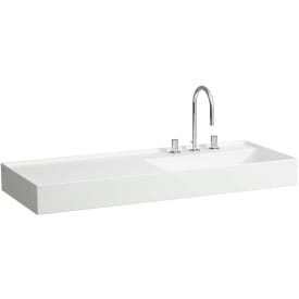 Kartell Laufen servant, 120x46 cm, høyre, hvit