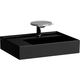 Kartell Laufen tvättställ, 60x46 cm, höger, svart