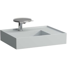 Kartell Laufen servant, 60x46 cm, venstre, matt grå