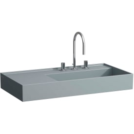 Kartell Laufen servant, 90x46 cm, høyre, matt grafitt