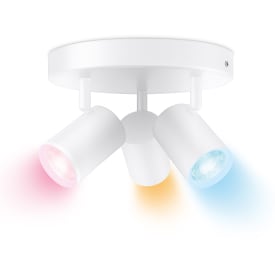 Wiz Imageo rund spotlampe, farveskift + hvid, hvid