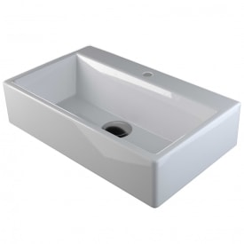 Lavabo Boxo 1080 Slim servant, 50x30 cm hvit