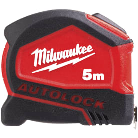 6 stk Milwaukee målebånd, med autolås, 5m/25mm
