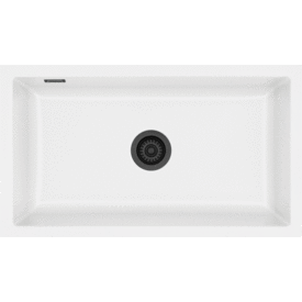 Lavabo Mera 80U diskbänk, 77,6x44,1 cm, matt vit