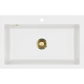 Lavabo Mera 80 diskbänk, 80x51 cm, matt vit