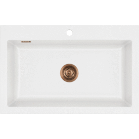 Lavabo Mera 80 diskbänk, 80x51 cm, matt vit