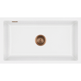 Lavabo Mera 80U diskbänk, 77,6x44,1 cm, matt vit