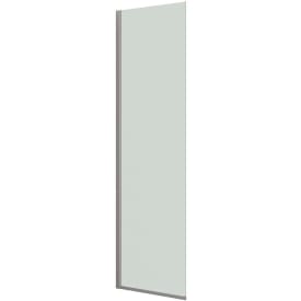 Dansani Match brusevæg, 67 cm, klart glas, satin profil