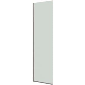 Dansani Match dusjvegg, modell D, 67 cm, klart glass, satin profil