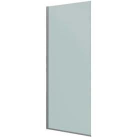 Dansani Match dusjvegg, modell D, 97 cm, frostet glass, satin profil