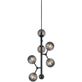 Halo Design Atom Vertical ljusklota, rökfärgad