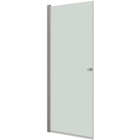 Dansani Match brusedør, 97 cm, klart glas, satin profil