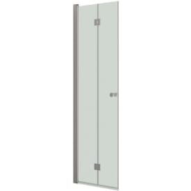 Dansani Match dusjdør, modell B, 67 cm, klart glass, satin profil