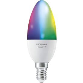 Ledvance Smart+ Wifi E14 kronljuslampa, färgändring + justerbar vit, 4,9W, 1 st