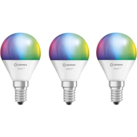 Ledvance Smart+ Wifi E14 klotlampa, färgändring + justerbar vit, 4,9W, 3 st