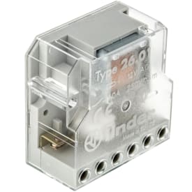 Kiprelæ, 10A til indbygning, 1 slutte, 12V AC