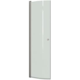 Dansani Match duschdörr, modell E, 62 cm, klart glas, satin profil