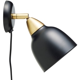 Superliving Urban vegglampe, kort, svart