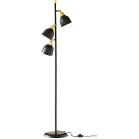 Superliving Urban Triple golvlampa, svart
