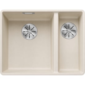 Blanco Subline 340/160-F UXI diskbänk, 55,2x42,7 cm, vit