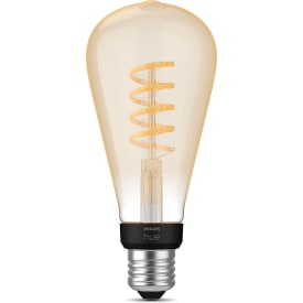 4 stk Philips Hue White Ambiance E27 edisonpære, 2200K-6500K, 7W, Ø7,2 cm