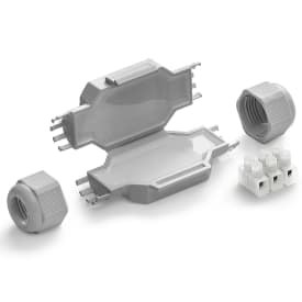Raytech Samledåse med gel 80x36x23 mm, med klemme 3x2,5 mm²