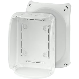 Kvik Forgreningsdåse KF1600G 210x155 mm M25-40 uden klemmer grå