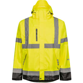Jakke hi viz gul/svart xl