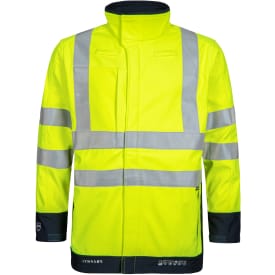 Lyngsøe softshelljakke ARC-LR20471, klasse 3 gul/marine, størrelse 4XL