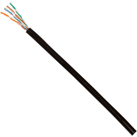 Datakabel U/UTP Kat.5e 4x2x24AWG PE T500 sort