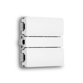 Smartkontakten Zigbee batteritryk til LK Fuga m/blanke tangenter - hvid