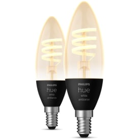 Philips Hue White Ambiance E14 kertepære, 2 pak