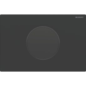 Geberit Sigma 10 Round betjeningsplate, berøringsfri, matt sort/sort