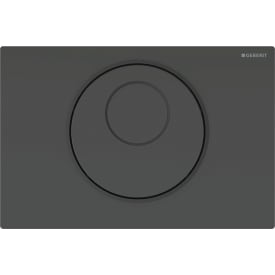 Geberit Sigma 10 Round betjeningsplate, berøringsfri, batteridrift, sort/matt sort