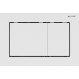 Geberit Omega 20 Square spolplatta, vit/matt vit