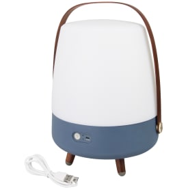 Kooduu Lite Up Play oppladbar lampe med høyttaler, blå