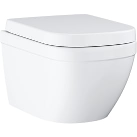 Grohe Euro Ceramic vegghengt toalett, uten spylekant, lett å rengjøre, hvit