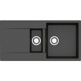 Lavabo Amsterdam 15 kjøkkenvask, 100x50 cm, sort