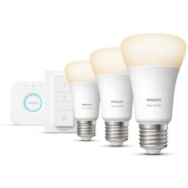 Philips Hue White E27 standardpære, startpakke med fjernkontroll