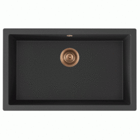 Lavabo Jupiter 800 køkkenvask, 75,6x46,6 cm, sort