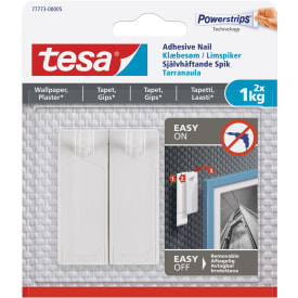 Tesa Powerstrips klæbesøm, 1 kg, 2-pak, hvid