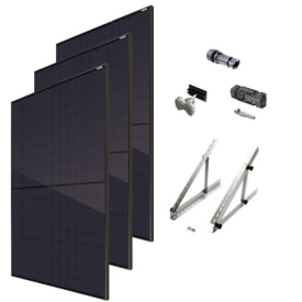 Solcelle pakkeløsning til tagpap, fladt tag, 10,53kWp