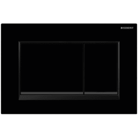 Geberit Sigma 20 Square betjeningsplate, sort/matt sort