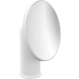 Cosmic Geyser sminkespeil, Ø18 cm, matt hvit
