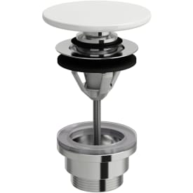 Laufen bunnventil, push-open, hvit